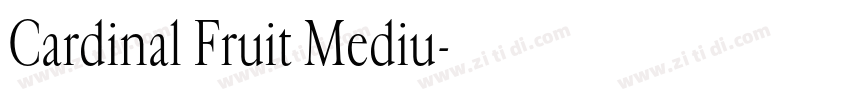 Cardinal Fruit Mediu字体转换